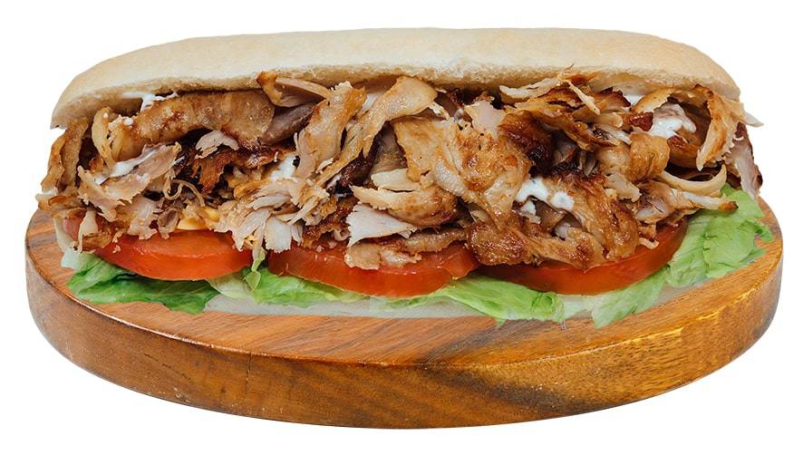 Kebab Gyros traditionnel sauce blanche et frites moyennes GYROS