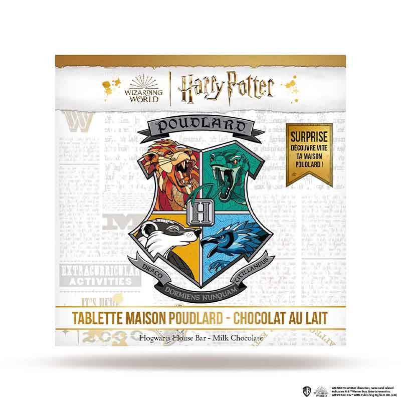 Tablette Chocolat au Lait 80g - Maison de Poudlard - Collection Harry Potter - Le Comptoir de Mathilde