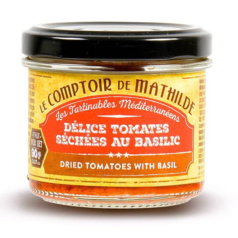 Les Tartinables - Délice de Tomate séchées au basilic - Le Comptoir de Mathilde