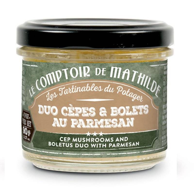 Les Tartinables - Duo Cèpes & Bolets au parmesan - Le Comptoir de Mathilde
