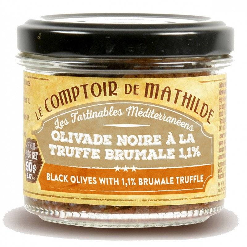 Les Tartinables - Olivade Noire à la Truffe Brumale 1,1% - Le Comptoir de Mathilde