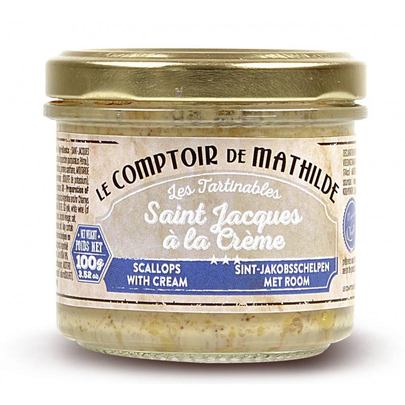 Les Tartinables - Saint Jacques à la Crème - Le Comptoir de Mathilde