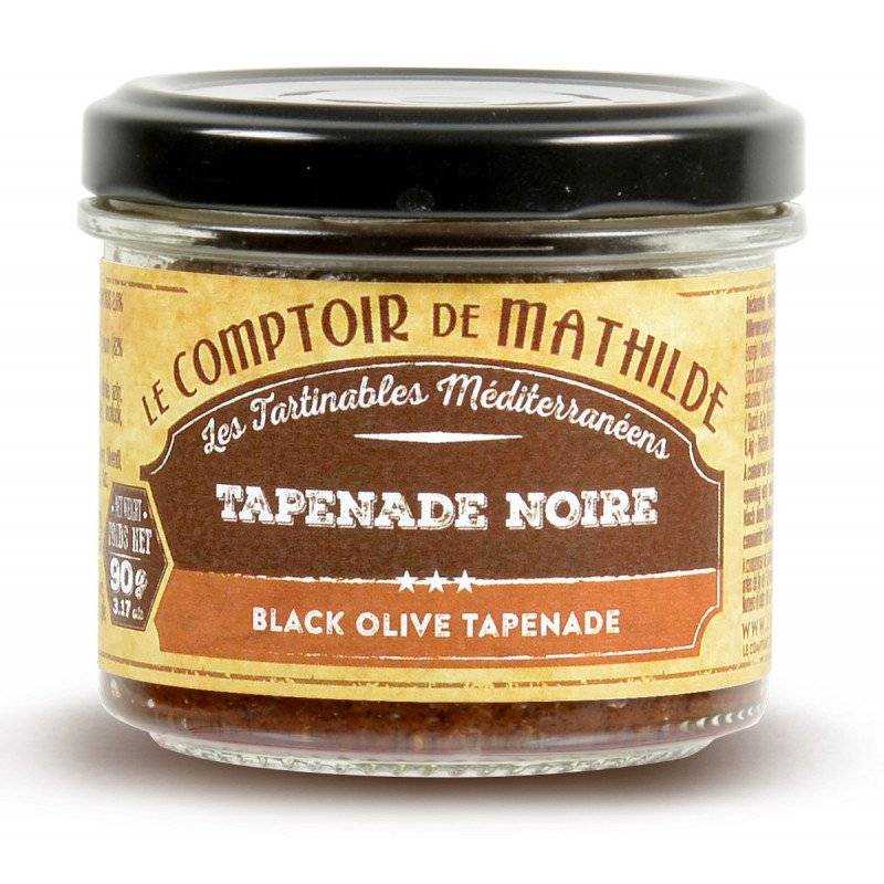 Les Tartinables - Tapenade Noire - Le Comptoir de Mathilde