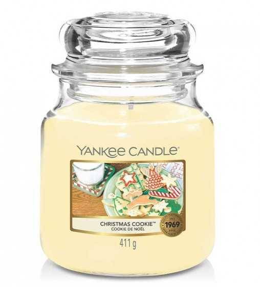 Bougie parfumée Yankee Candle Cookie de Noel - Moyenne Jarre
