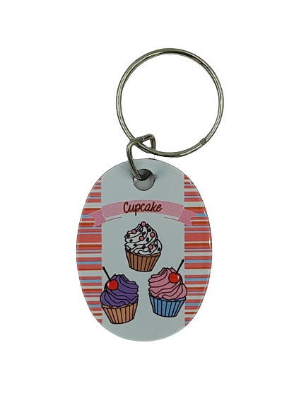 Porte-clés personnalisable motif cupcake