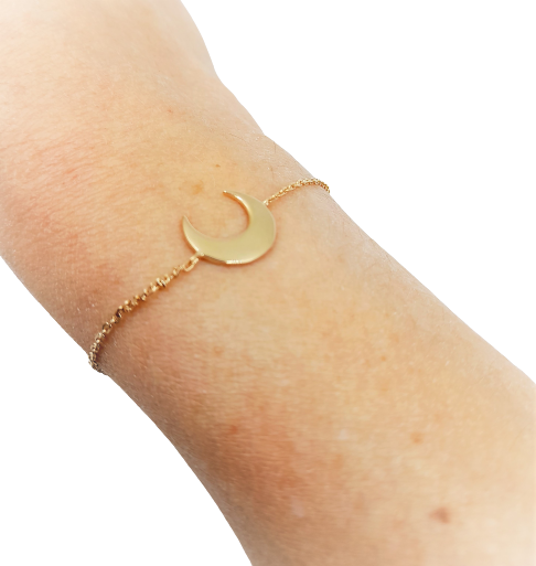 Bracelet modèle Moon - Plaqué or jaune 18 carats
