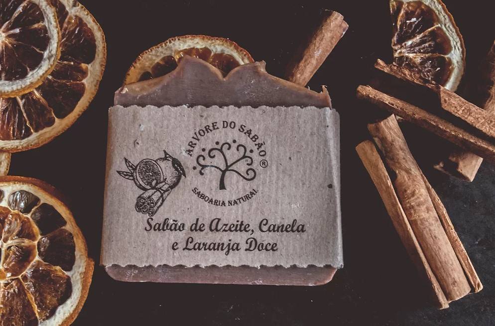 Savon naturel Arvore do Sabao parfum orange et cannelle 170g