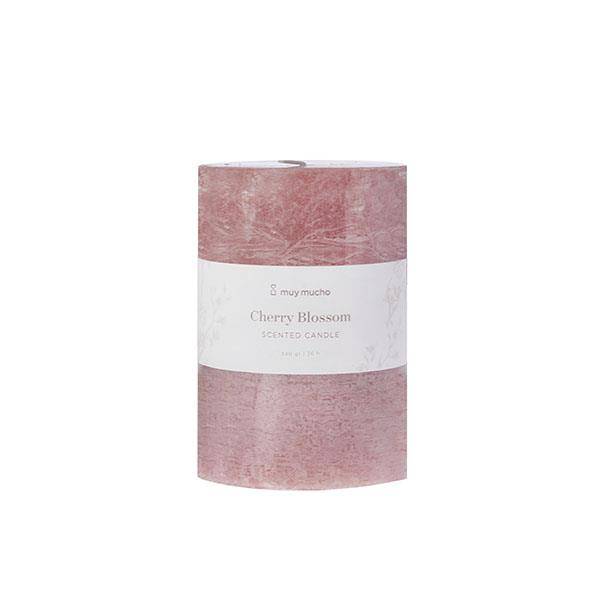Muy Mucho Cherry Blossom - Bougie décorative taille moyenne