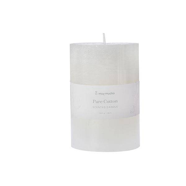 Muy Mucho Pure Cotton - Bougie décorative taille moyenne