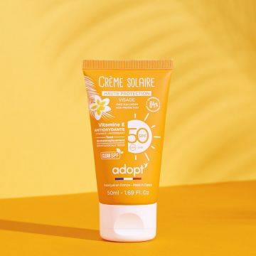 Crème solaire visage haute protection spf50 50mL - Adopt