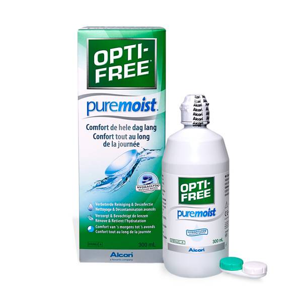 Solution de décontamination pour lentille - OPTI-FREE PUREMOIST 300 ml - Alcon - Atol