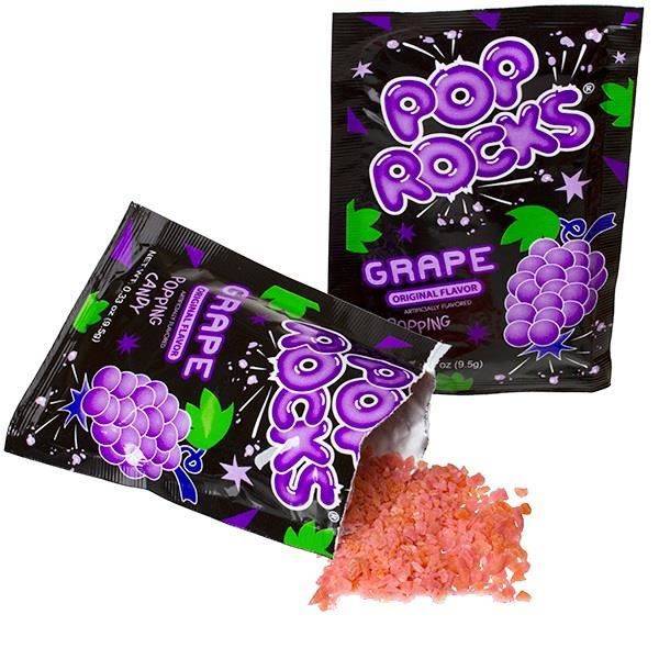 Bonbons pétillants crépitants Américains Pop Rocks Candy Grape saveur raisin - Glups