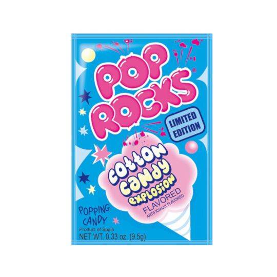 Bonbons pétillants crépitants Américains Pop Rocks Cotton Candy saveur Barbe à papa - Glups