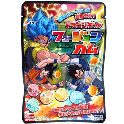 Chewing-gum aux fruits Dragonball Z Super Fusion - Bonbon Japonais Coris -  Glups