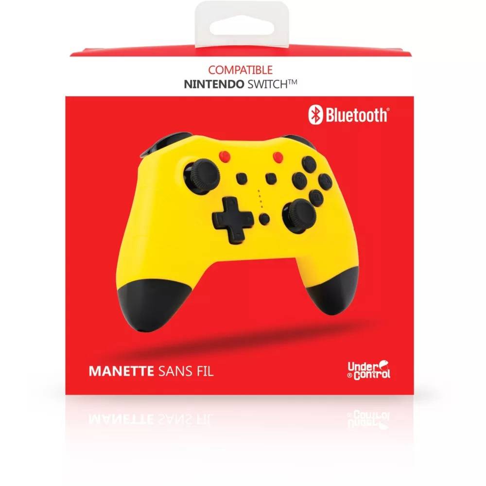 Manette sans fil Jaune Pikatchu Under Control compatible Nintendo Switch