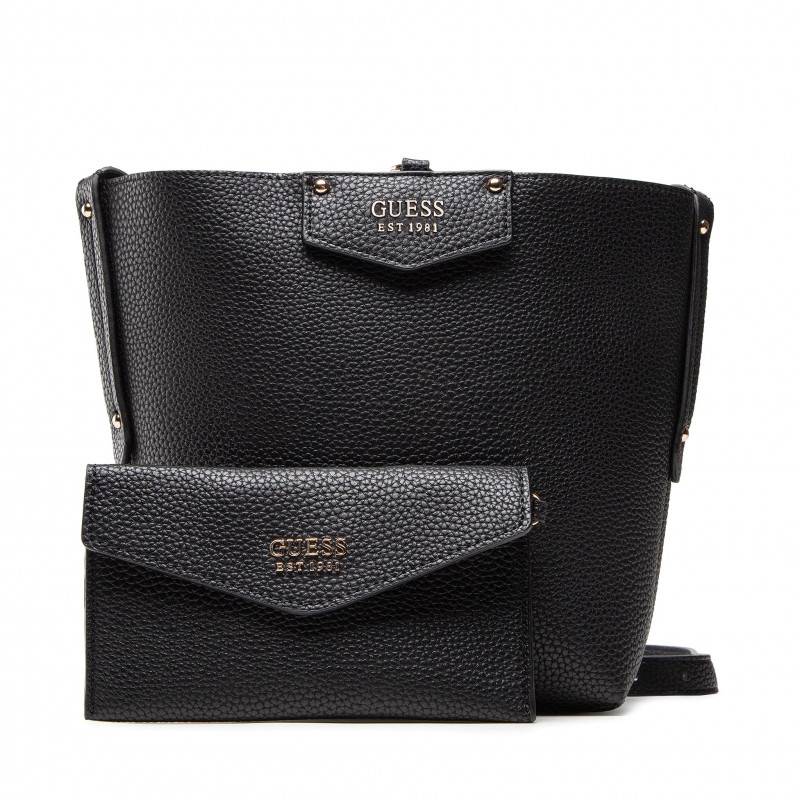 GUESS sac cabas réversible Downtown Chic noir - All In Bag
