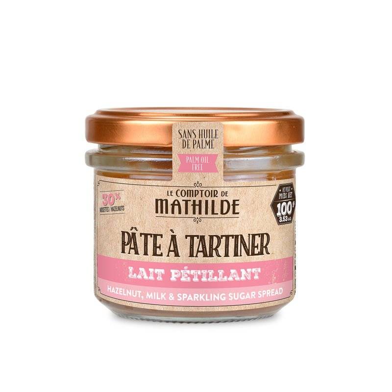 Pâte à Tartiner Lait Noisette 100g Pétillant - Le Comptoir de Mathilde