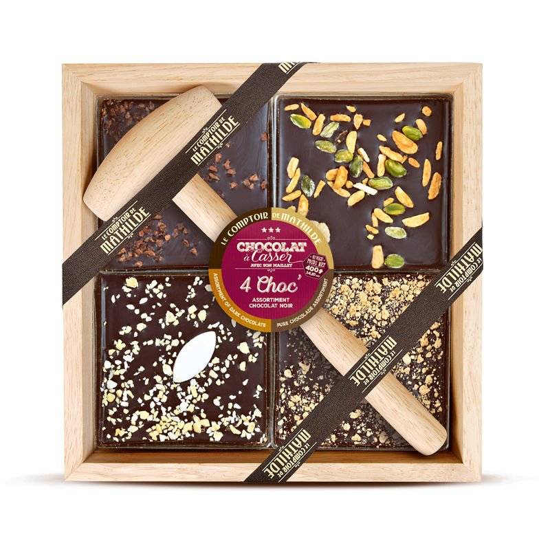 4 Choc' assortiment Chocolat noir - Le Comptoir de Mathilde