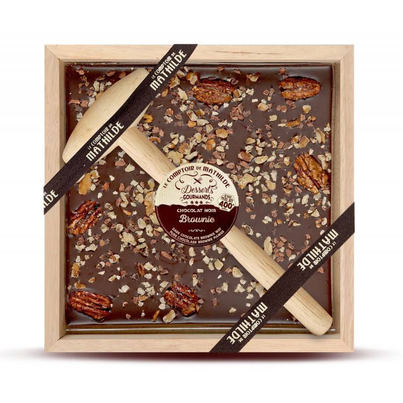 Chocolat à casser Noir Façon Brownie - Le Comptoir de Mathilde
