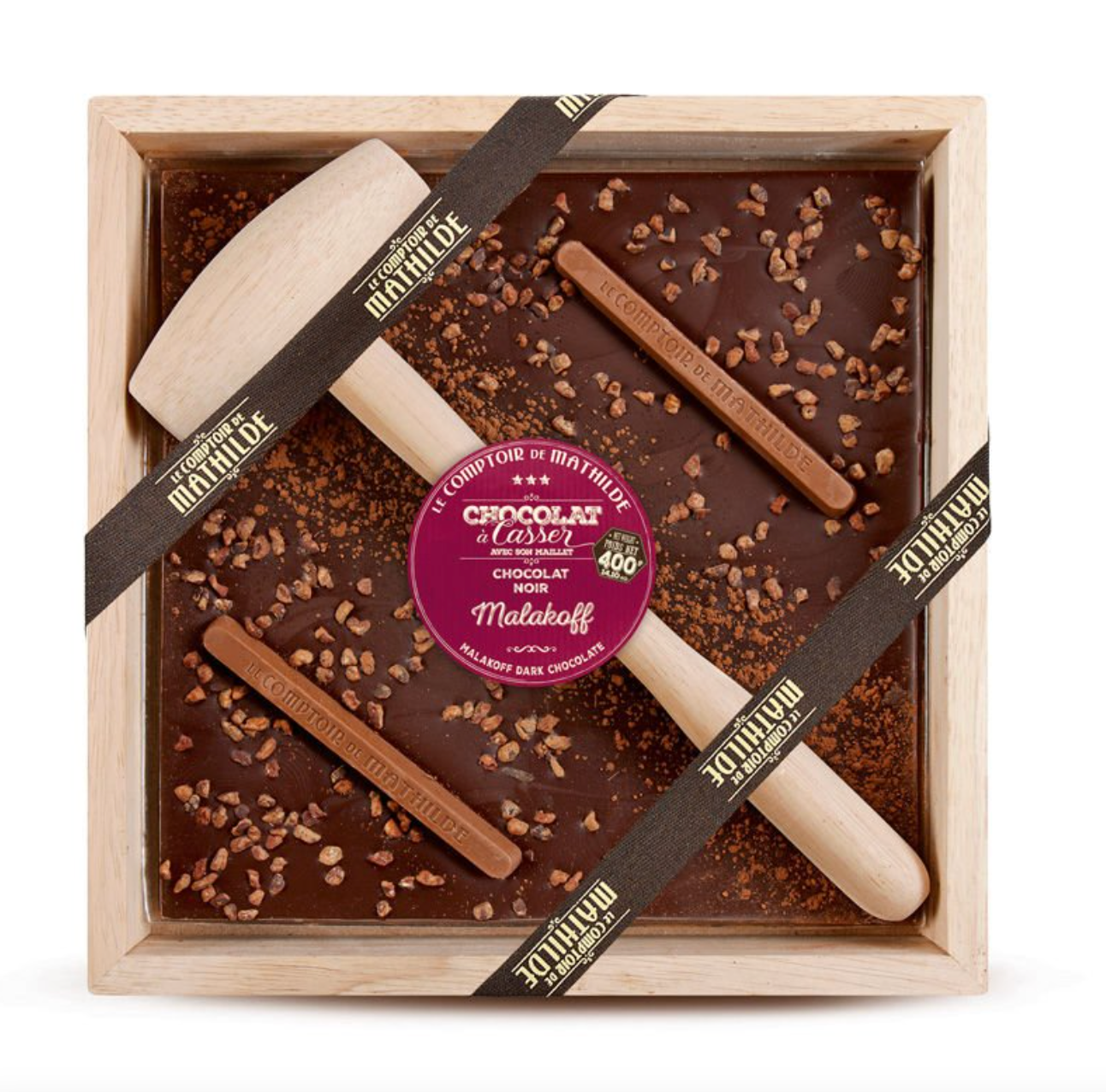 Chocolat à casser Noir Malakoff - Le Comptoir de Mathilde