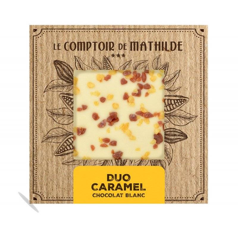 Tablette Duo Caramel - Chocolat Blanc Le Comptoir de Mathilde