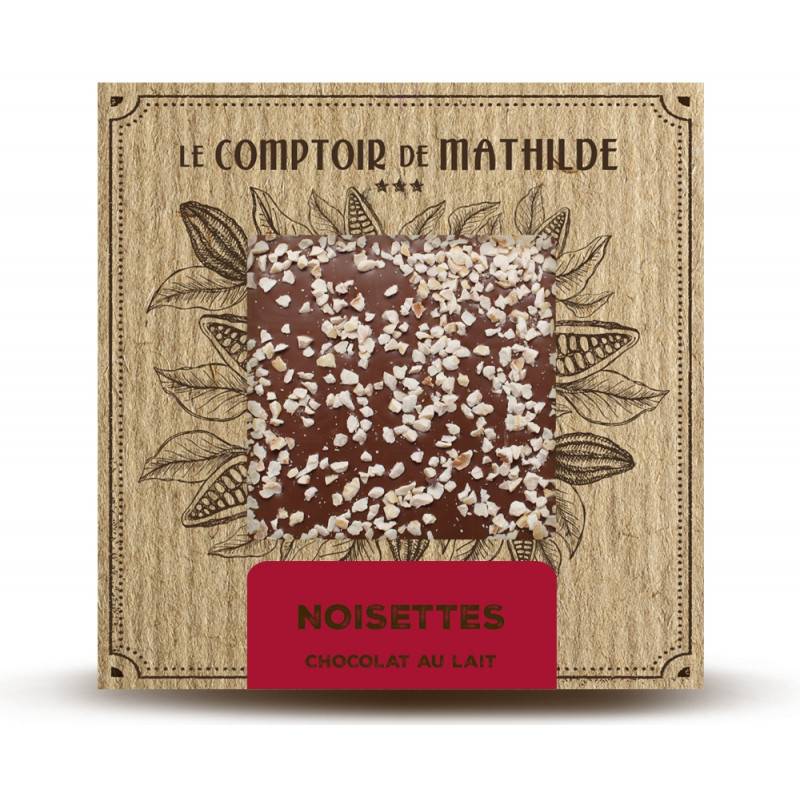 Tablette Noisettes Caramélisées - Chocolat lait Le Comptoir de Mathilde