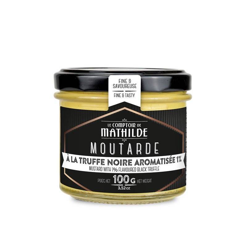 Moutarde à la truffe noire aromatisée 1% - 100g - Le Comptoir de Mathilde
