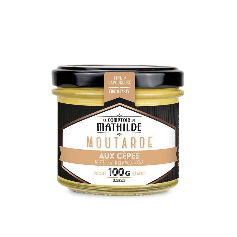 Moutarde aux Cèpes 100g - Le Comptoir de Mathilde