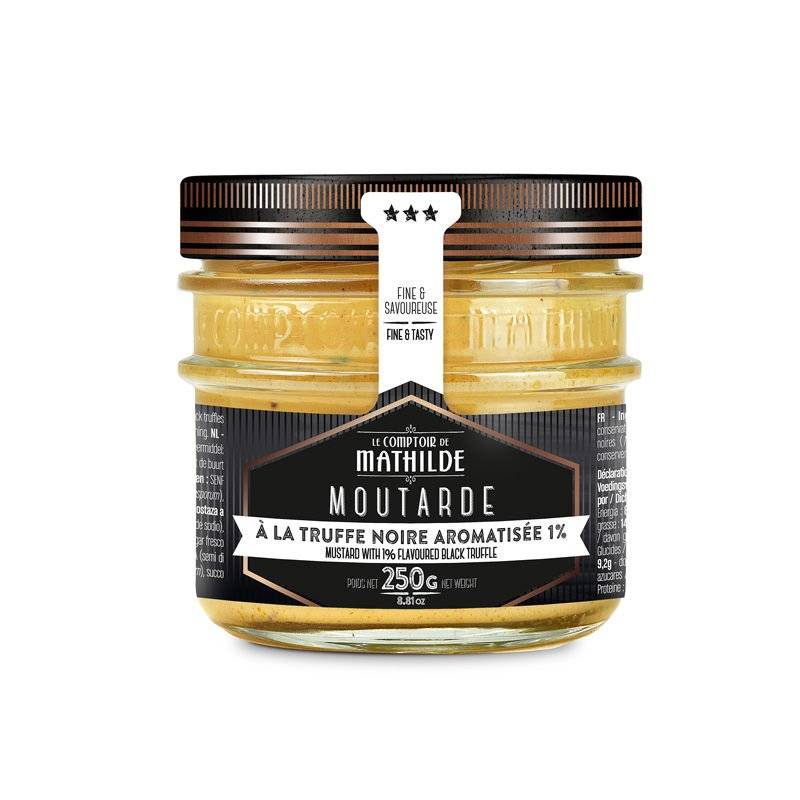 Moutarde à la truffe noire aromatisée 1% - Le Comptoir de Mathilde