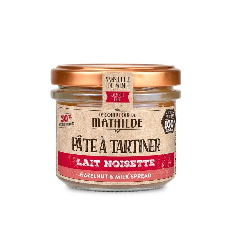 Pâte à Tartiner Lait Noisette 30% - Le Comptoir de Mathilde