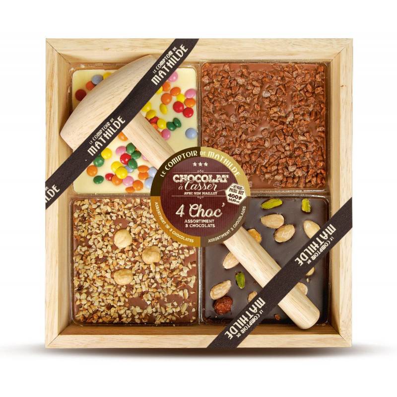 4 Choc' assortiment 3 chocolats - Le Comptoir de Mathilde