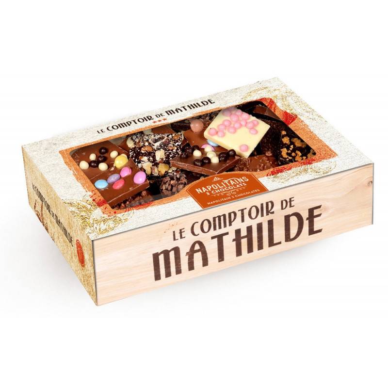 Coffret Napolitains 3 chocolats-Le comptoir de Mathilde