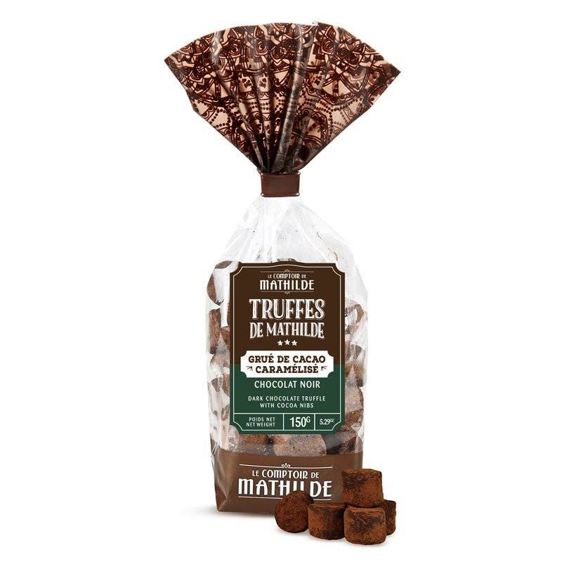 Truffes Extra Noires Eclats de grué de Cacao-Le comptoir de Mathilde