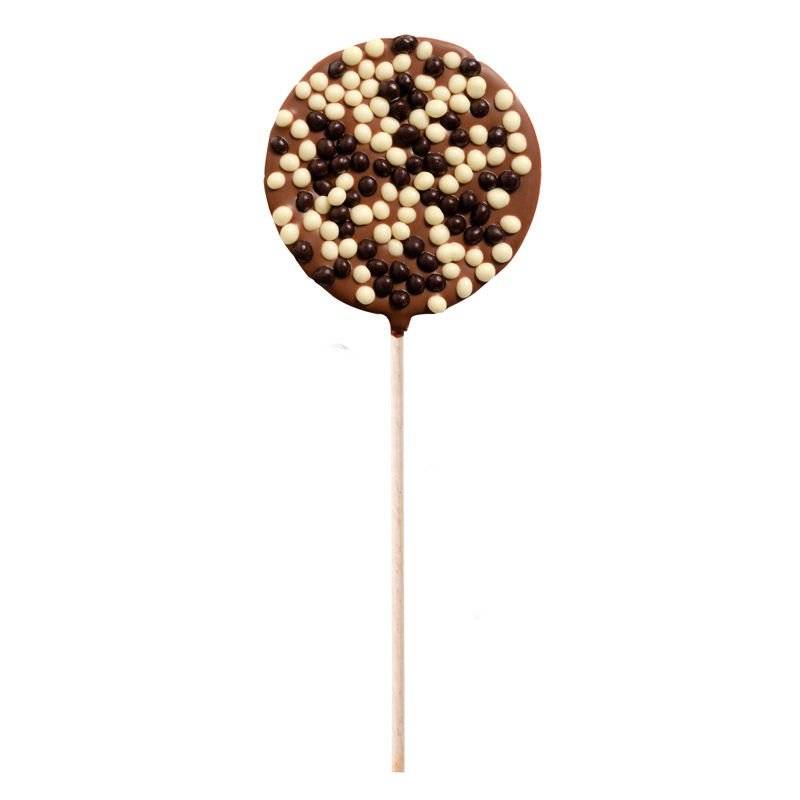 Sucette Lait Perles Crispy - Sucette Chocolat - Le comptoir de Mathilde