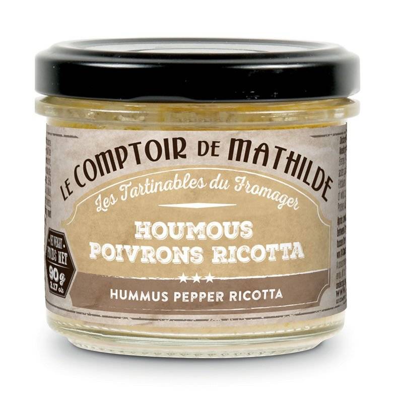 Houmous poivrons ricotta-Le Comptoir de Mathilde