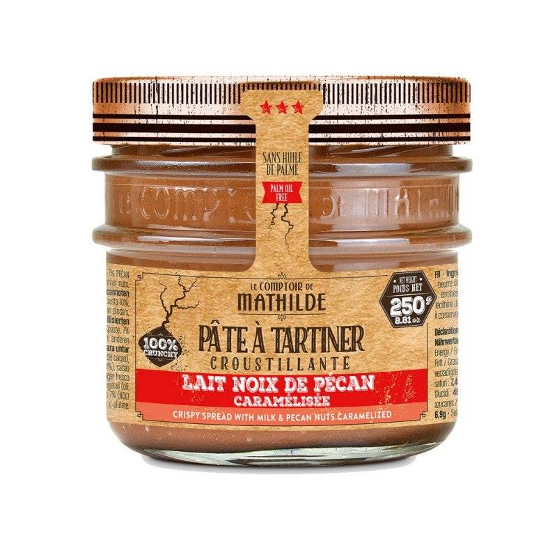 Pâte à Tartiner Lait noix de pécan caramélisée - Le Comptoir de Mathilde