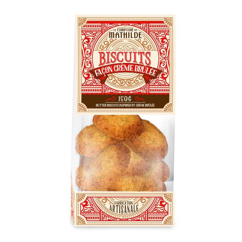Biscuits Façon Crème Brûlée - Le Comptoir de Mathilde