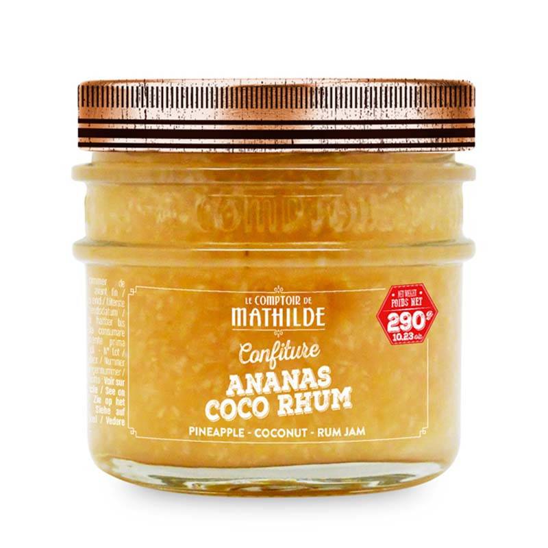 Confiture Ananas Coco Rhum - 290g - Le Comptoir de Mathilde