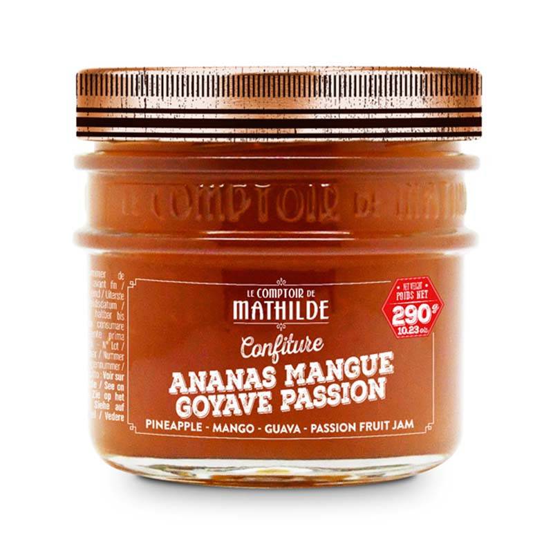 Confiture Ananas Mangue Goyave Passion - Le Comptoir de Mathilde