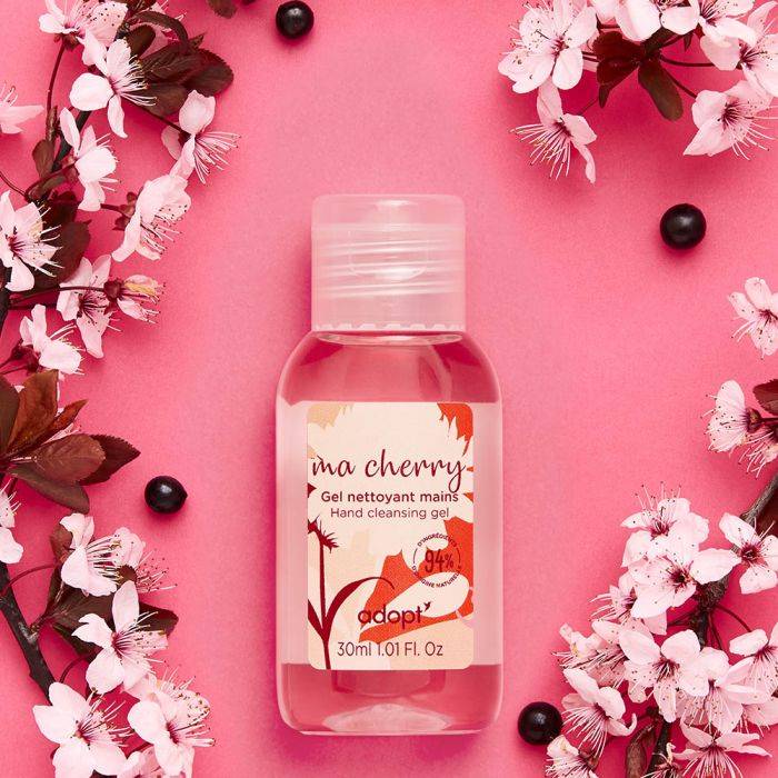 Ma cherry - Gel nettoyant mains sans rinçage 30ml - Adopt' - Aix-en-Provence