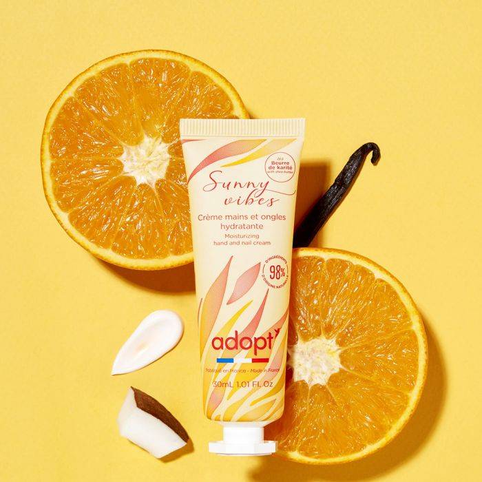 Sunny vibes - Crème mains et ongles hydratante 30ml - Adopt' - Aix-en-Provence