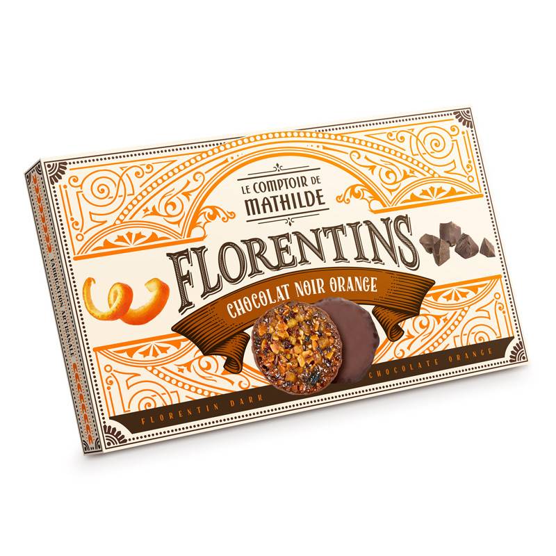 Florentin Chocolat Noir et Orange 100G - Le Comptoir de Mathilde - Istres