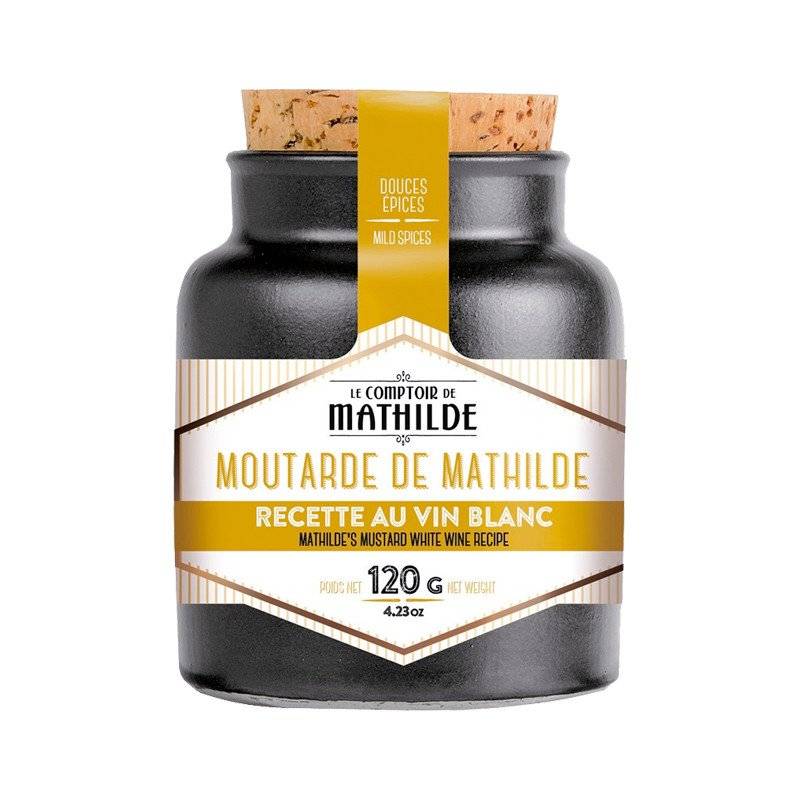 Moutarde de Mathilde Pot en Grès - Recette au vin blanc - Le Comptoir de Mathilde - Istres