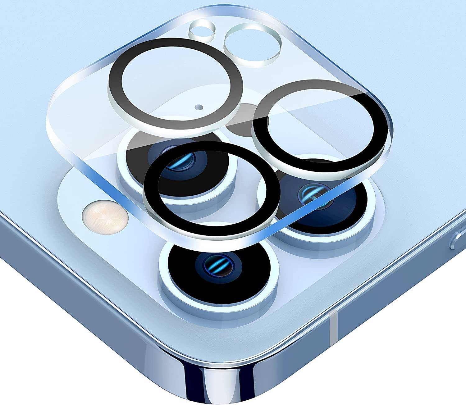 Protection Objectifs Photo Caméra arrière pour iPhone 13 Mini - Verre Trempé Haute Définition - Coques&Co