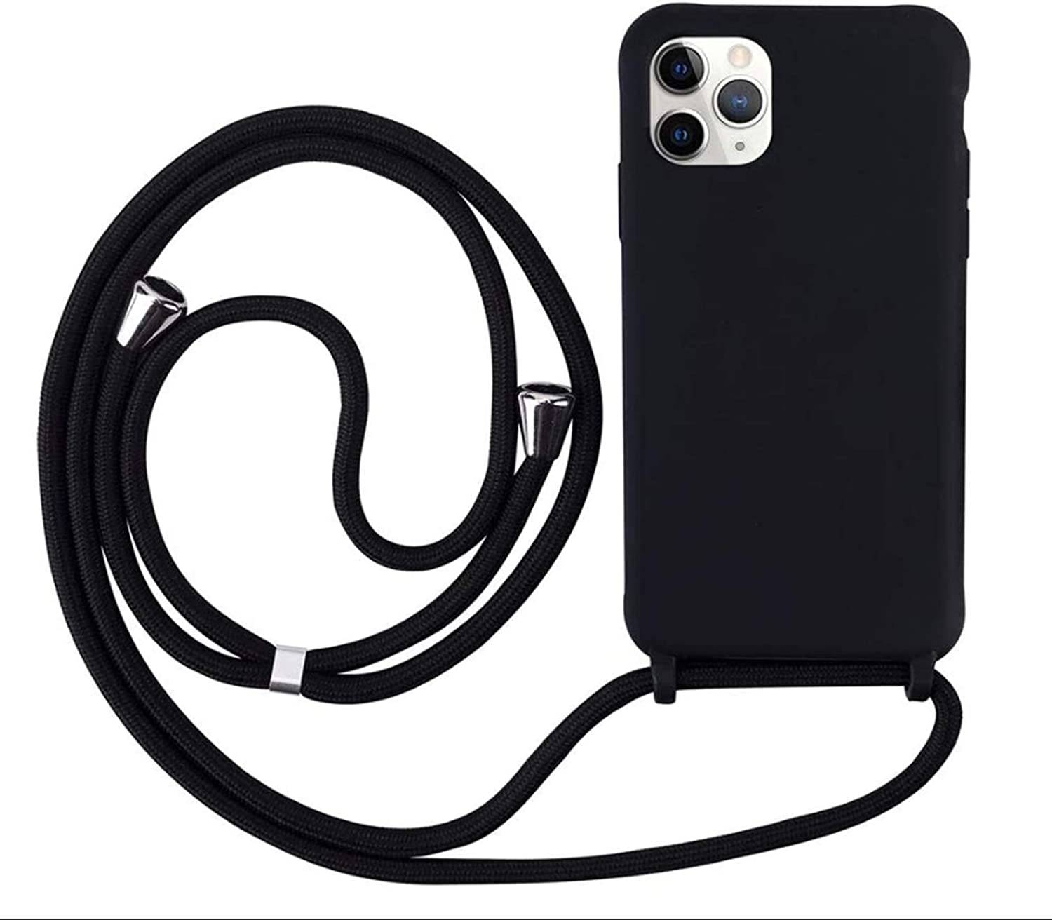 Coque avec cordon pour iPhone 11 Pro Max - Protection en Silicone Case - Coque tour de cou, bandoulière iPhone - Coques&Co