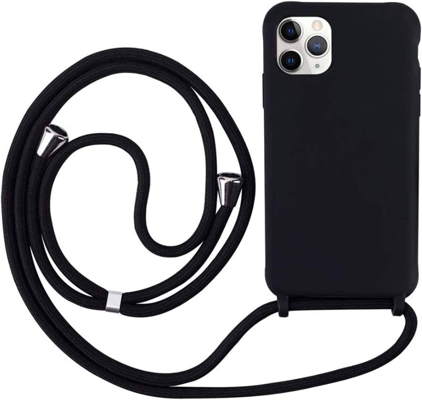 Coque avec cordon pour iPhone 12/ 12 Pro - Protection en Silicone Case - Coque tour de cou, bandoulière iPhone - Coques&Co
