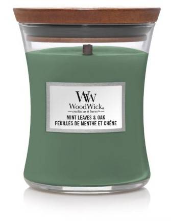 WoodWick - Bougie Moyenne Jarre - Menthe Chene - The Little Factory