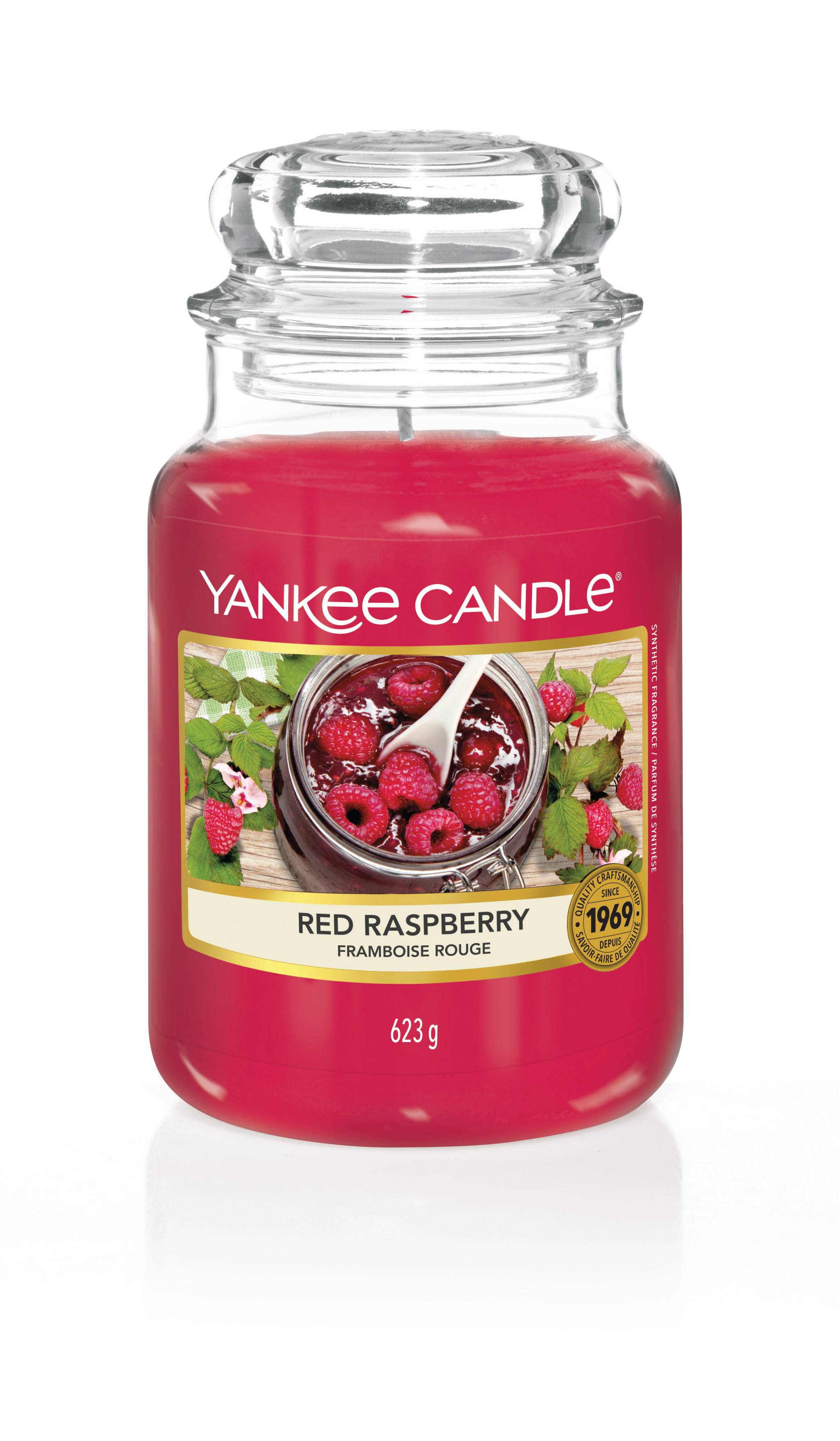 Yankee Candle - Bougie Grande jarre - Framboise Rouge - The Little Factory