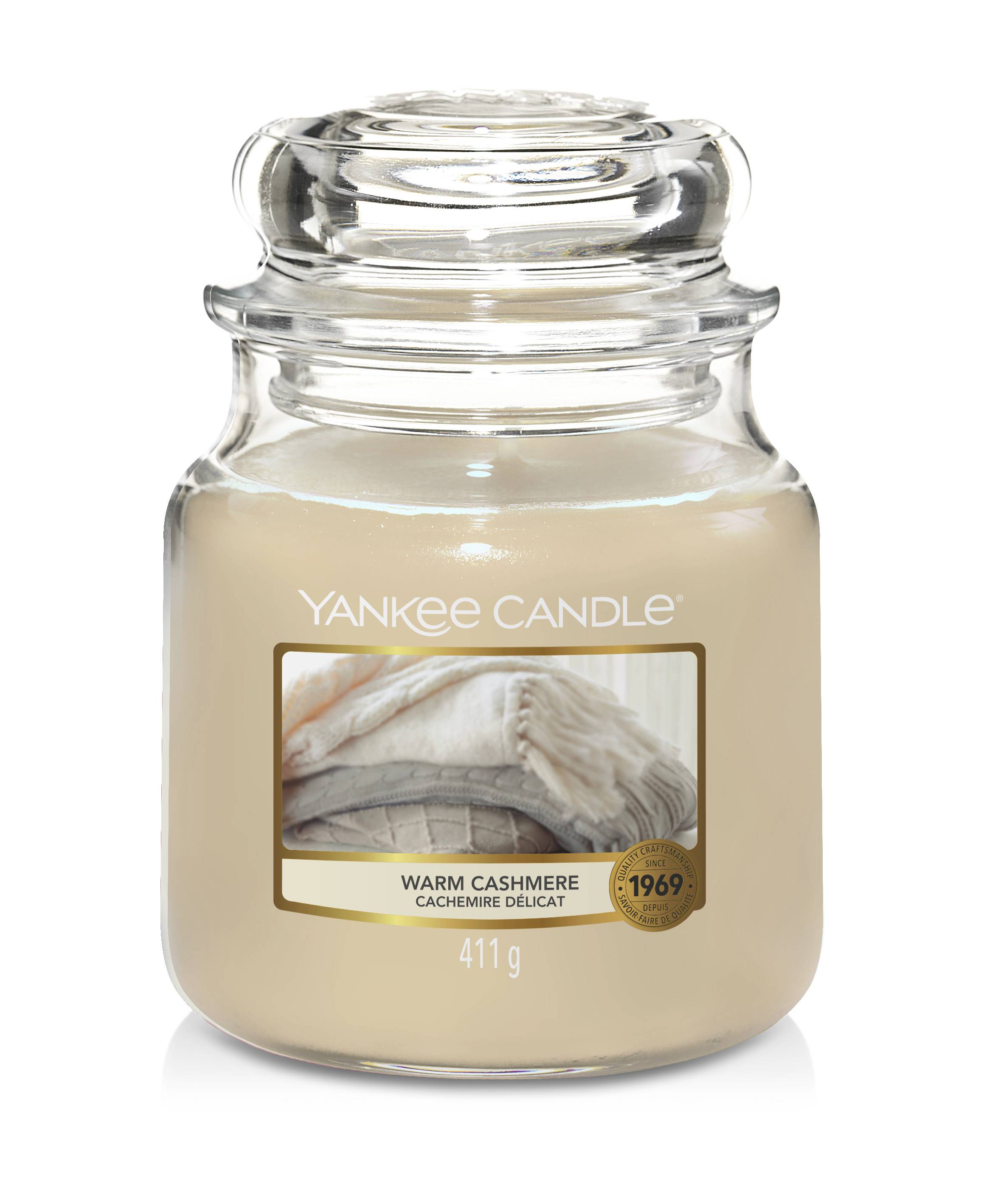 Yankee Candle - Bougie Moyenne jarre - Cachemire Delicat - The Little Factory