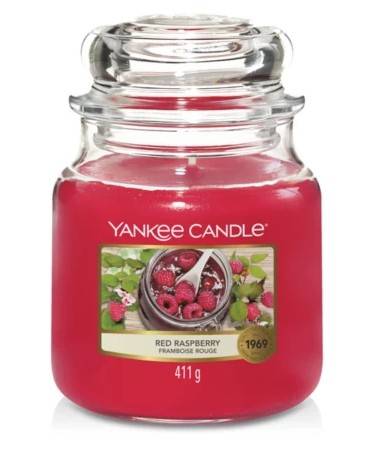 Yankee Candle - Bougie Moyenne jarre - Framboise Rouge - The Little Factory